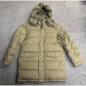 Brooks Brothers Removable Hooded Parka Down Green Coat Men’s Medium